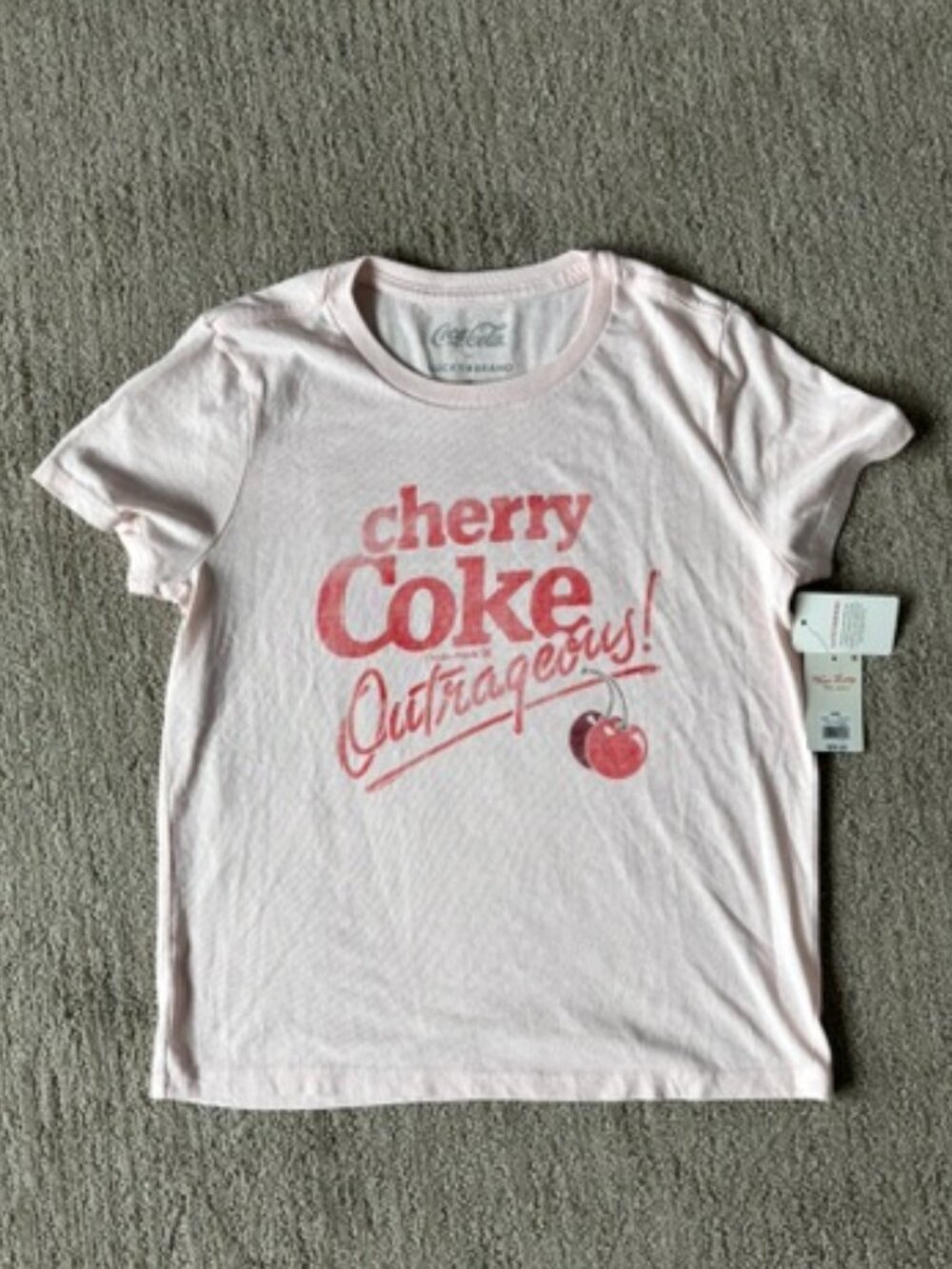 Lucky Brand Coca Cola Women's Short Sleeve T-Shirt, New with Tags
